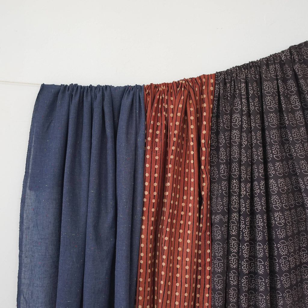 Khadi and Ajrak (Naturally Printed) Fabrics at Wenlin Studio