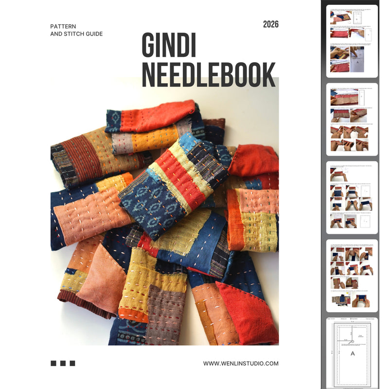 PDF Gindi Needlebook Digital Pattern | Hand-Stitched Textile Tool Kit