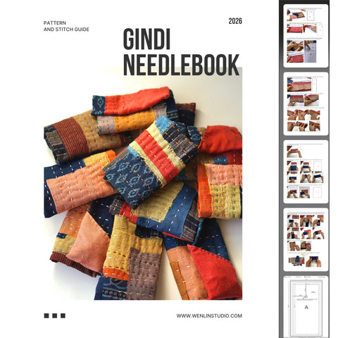 PDF Gindi Needlebook Digital Pattern | Hand-Stitched Textile Tool Kit