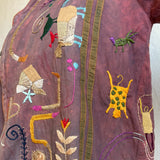 Ember Hand Embroidered Kimono Jacket