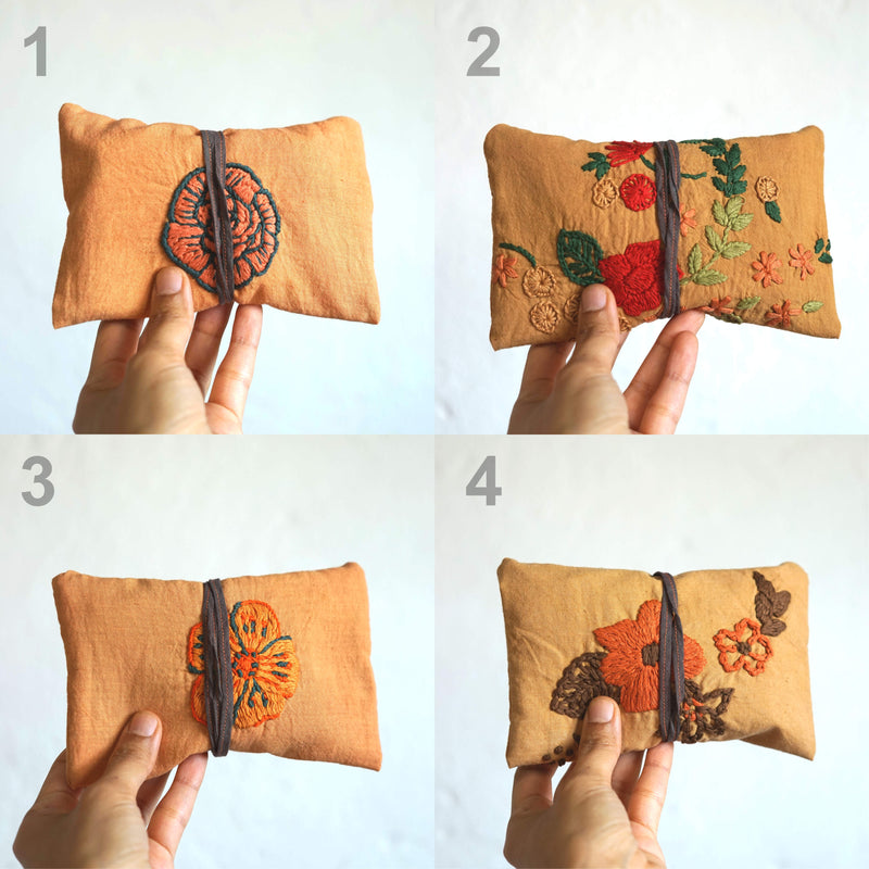 Cutch Mini Garden Plant Dyed Kantha Embroidery Kit