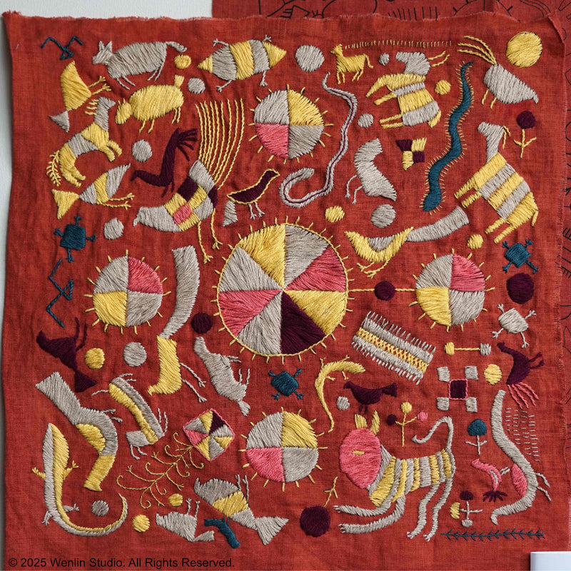 Phulkari Embroidery Kit