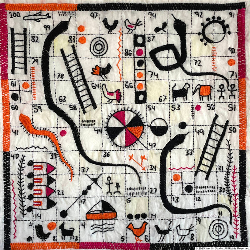 Nirvana Snakes & Ladders Embroidery Kit