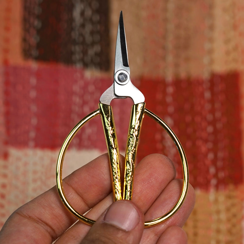 Chinese Mini Gold Embroidery Scissors