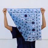 Inception Hand Painted Indigo Dyed Scarf