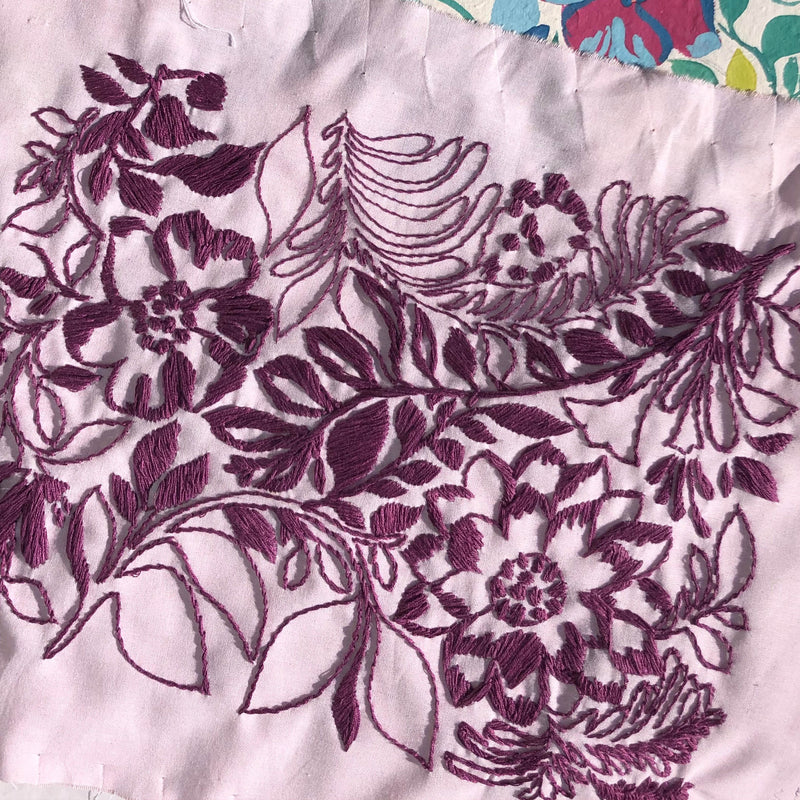 Wall Art - Lilac Embroidery Tapestry