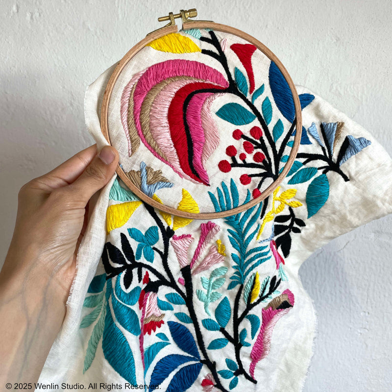 Garden Embroidery Kit