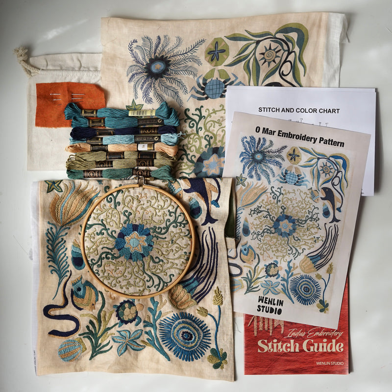 O Mar Embroidery Kit