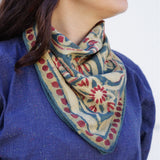 Jardim Hand Painted Plant Dyed Scarf