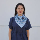 Inception Hand Painted Indigo Dyed Scarf