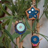 Embroidered Mirror Ornament