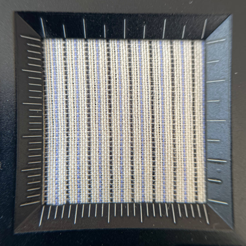 Ecru Stripes Khadi Cotton Fabric