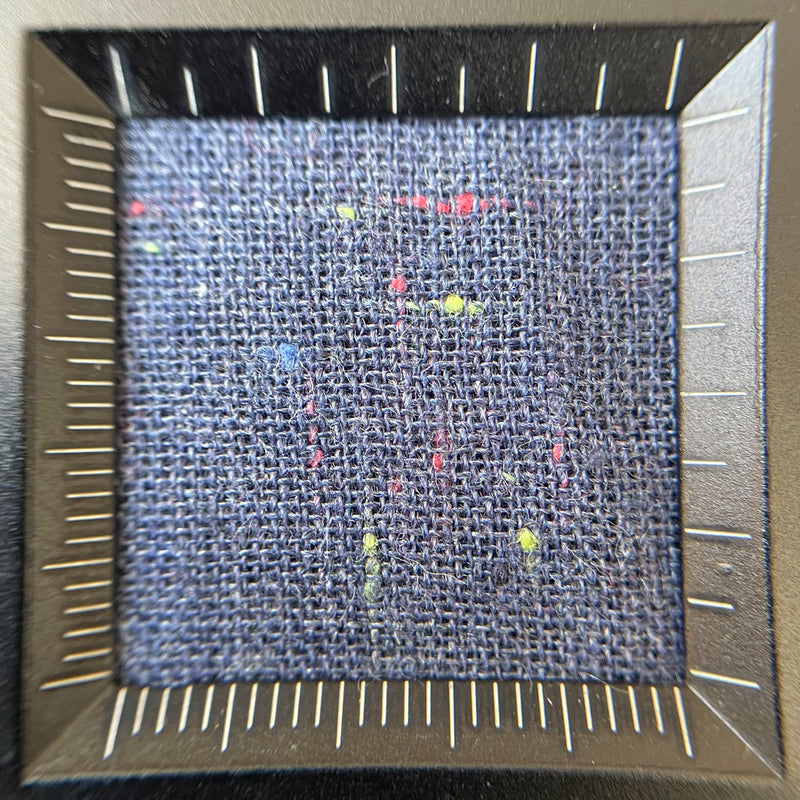 Indigo Speckled Khadi Cotton Fabric