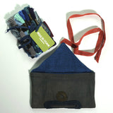 Indigo London Railing Hand Embroidered Plant Dyed Patchwork Kit