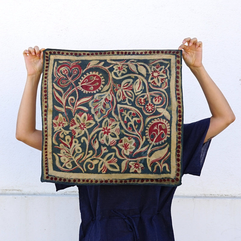 Jardim Hand Painted Plant Dyed Scarf