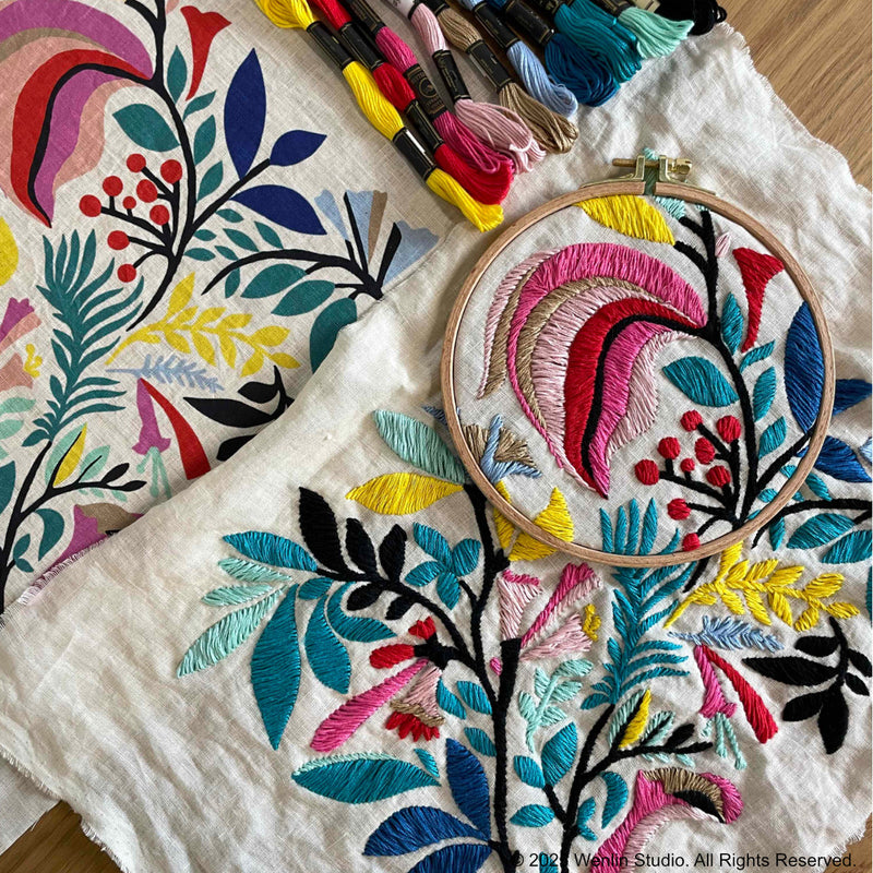 Garden Embroidery Kit