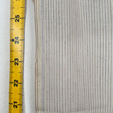 Ecru Stripes Khadi Cotton Fabric