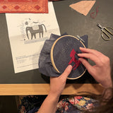 Elephant & Garden Small Embroidery Kit