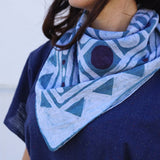 Inception Hand Painted Indigo Dyed Scarf