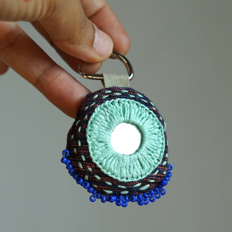 Embroidered Mirror Ornament