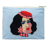 Laila Hand Embroidered Pouch Bag
