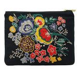 Wallflower Spread Hand Embroidered Pouch Bag