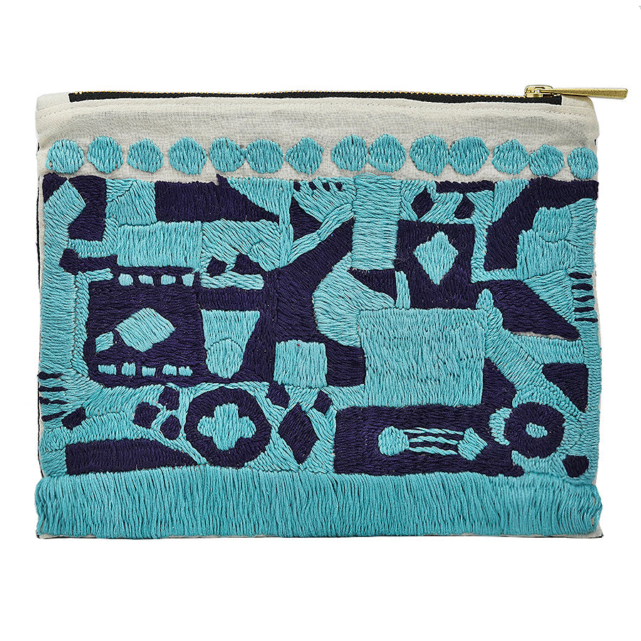 Africana Hand Embroidered Pouch Bag