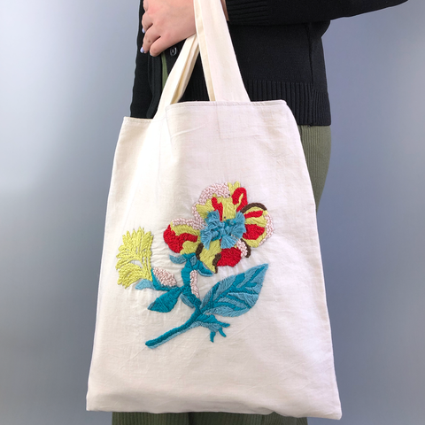 Hand Embroidered Monika Tote