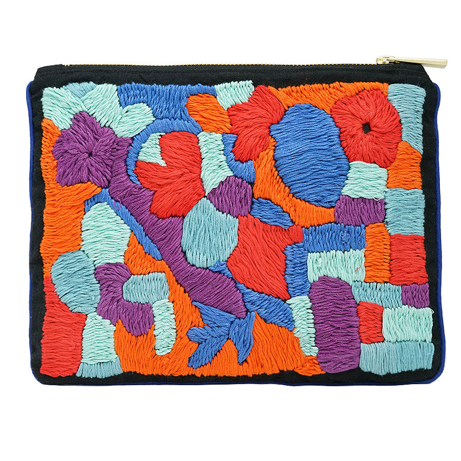 Hidden Lily Brick Hand Embroidered Pouch Bag