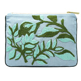 Wild Leaves Hand Embroidered Pouch Bag
