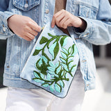 Wild Leaves Hand Embroidered Pouch Bag
