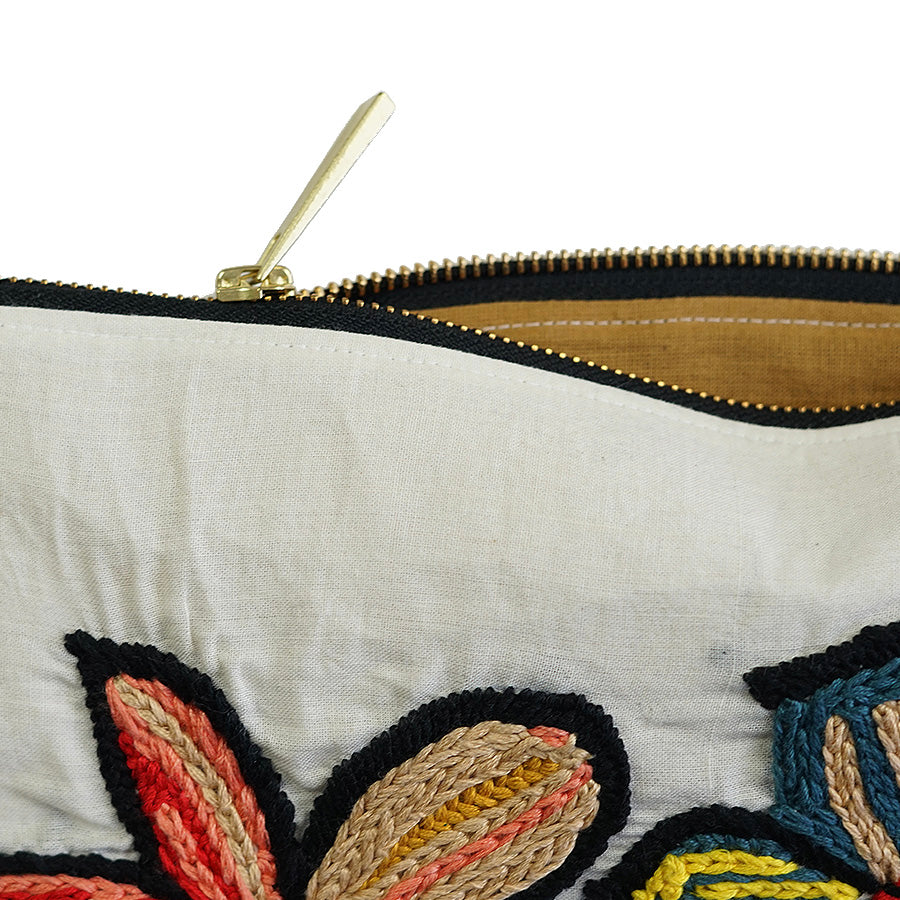 Artisan Lilies Exclusive Hand Embroidered Hua Pouch