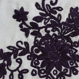 Passion Flower Hand Embroidered Pouch Bag