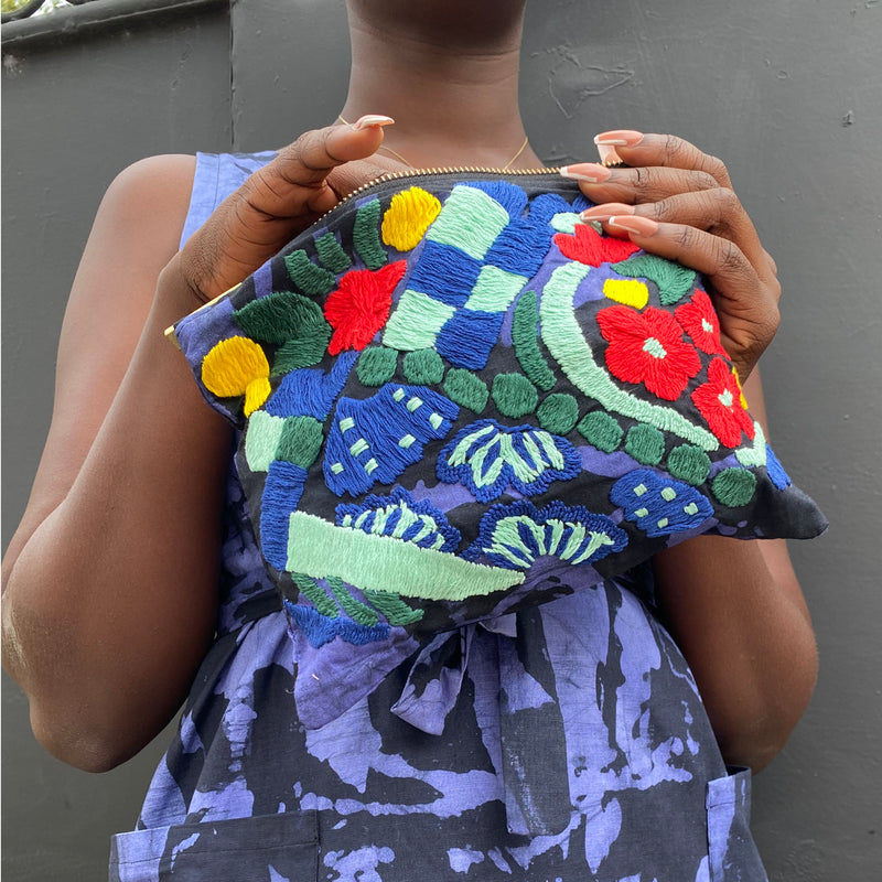 MOSAIC ON RORSCHACH POUCH BAG